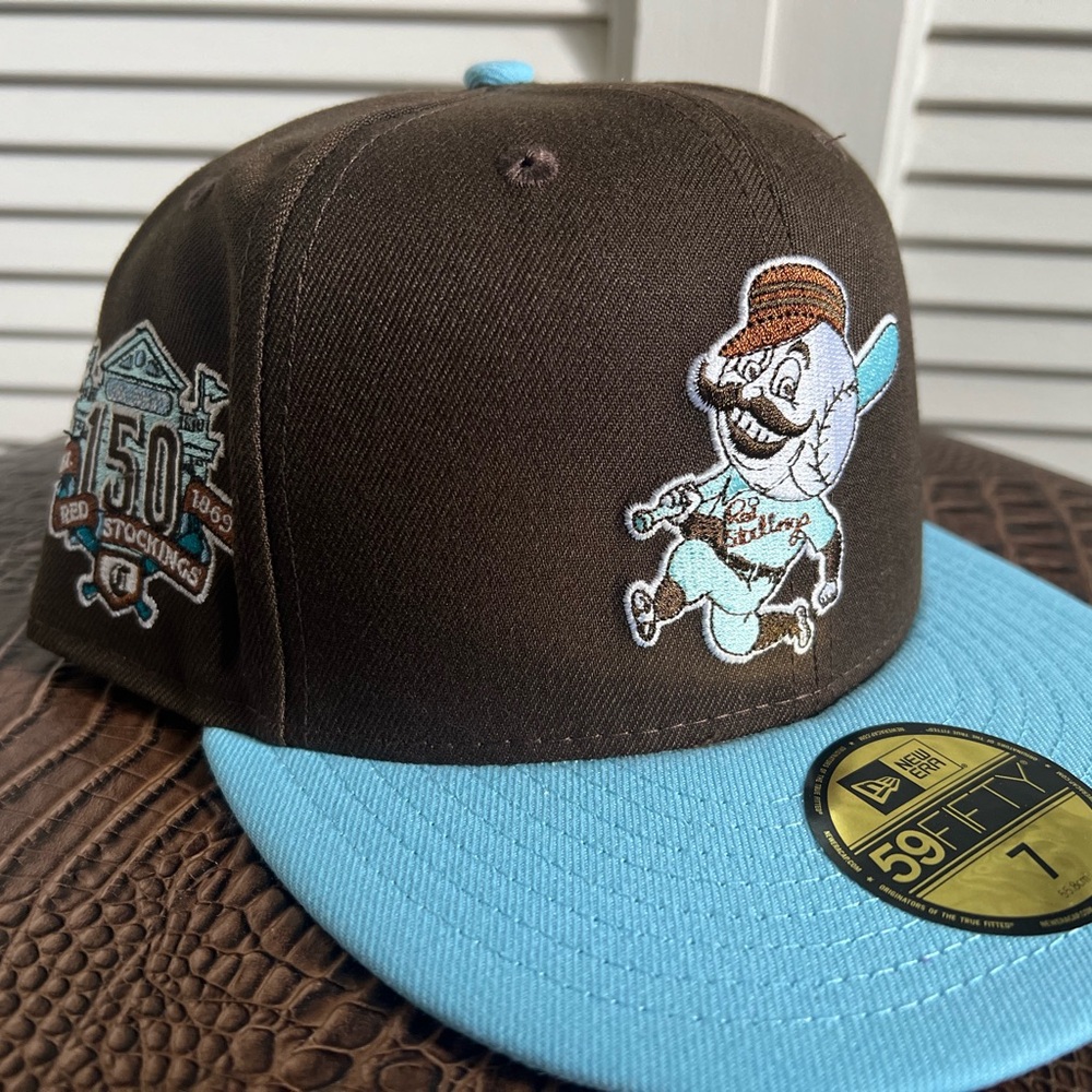 New Era Brown and Blue Baseball Cap